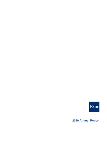 Thumbnail Exor
 Annual Report 2020