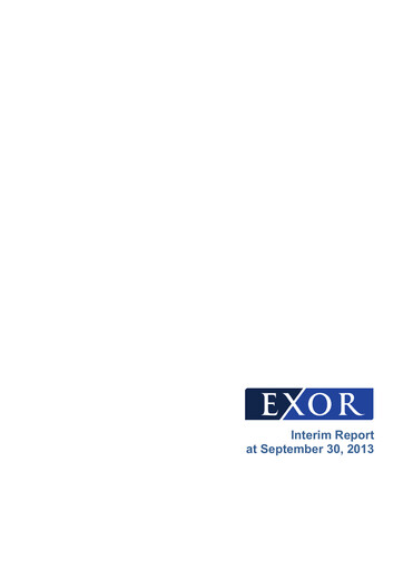 Vorschaubild Exor
 Quartalsbericht 2013-q3
