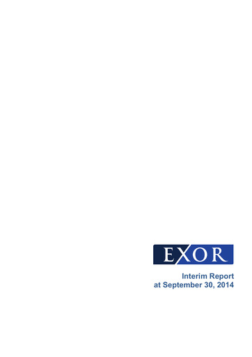 Vorschaubild Exor
 Quartalsbericht 2014-q3