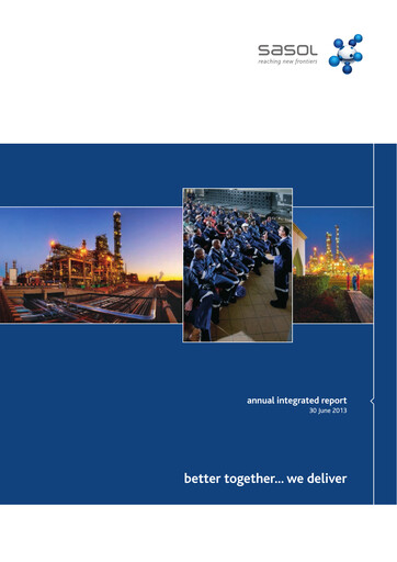 Thumbnail Sasol Annual Report fy2013