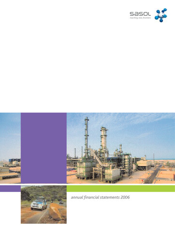 Thumbnail Sasol Financial Statement 2006