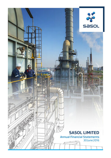 Thumbnail Sasol Financial Statement 2016