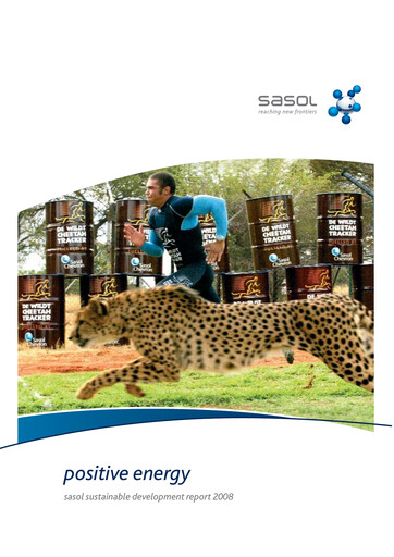 Thumbnail Sasol Sustainability Report 2008