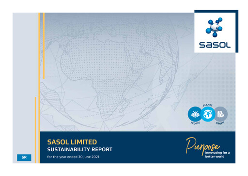 Thumbnail Sasol Sustainability Report 2021