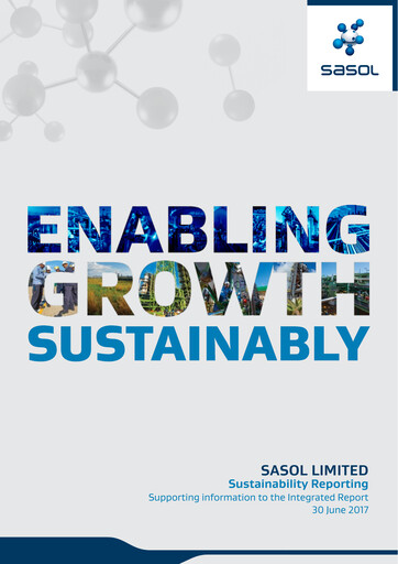 Thumbnail Sasol Sustainability Report fy2017