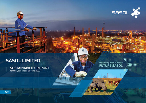Thumbnail Sasol Sustainability Report fy2022