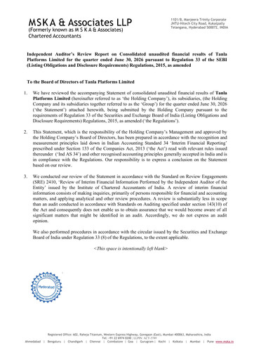 Thumbnail TANLA Quarterly Report 2027-q1