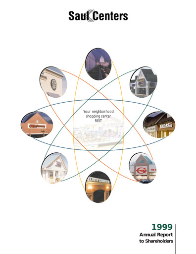 Thumbnail Saul Centers Annual Report 1999