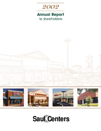 Thumbnail Saul Centers Annual Report 2002