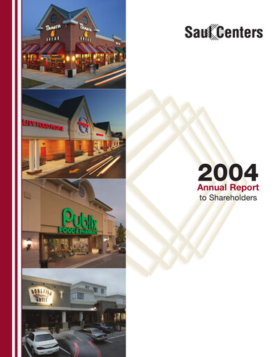 Thumbnail Saul Centers Annual Report 2004