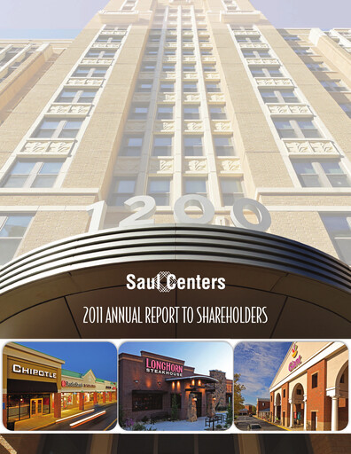Thumbnail Saul Centers Annual Report 2011