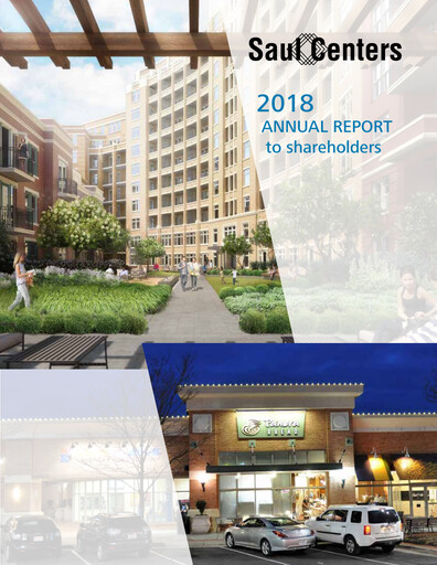 Thumbnail Saul Centers Annual Report 2018