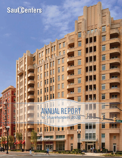 Thumbnail Saul Centers Annual Report 2020