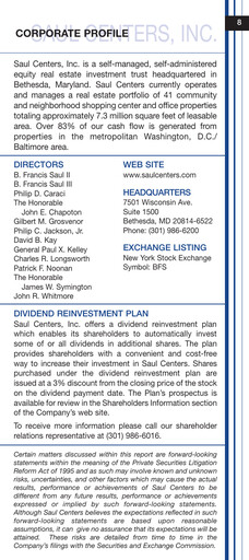 Thumbnail Saul Centers Quarterly Report 2005-q1