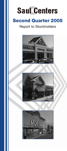 Thumbnail Saul Centers Quarterly Report 2005-q2