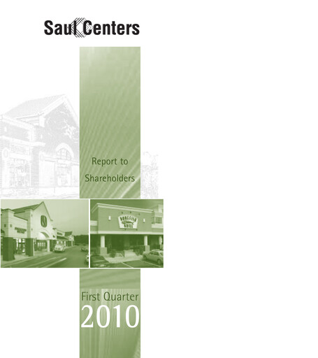 Thumbnail Saul Centers Quarterly Report 2010-q1