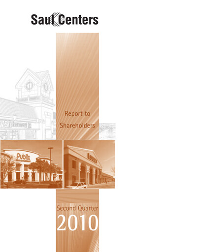 Thumbnail Saul Centers Quarterly Report 2010-q2