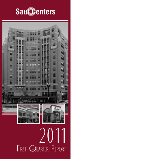 Thumbnail Saul Centers Quarterly Report 2011-q1