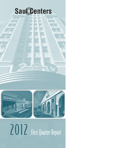 Thumbnail Saul Centers Quarterly Report 2012-q1