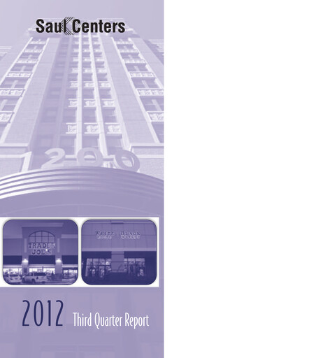 Thumbnail Saul Centers Quarterly Report 2012-q3