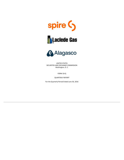 Thumbnail Spire Inc. Quarterly Report 2016-q3