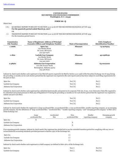 Thumbnail Spire Inc. Quarterly Report 2017-q2