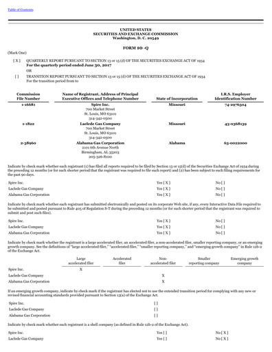 Thumbnail Spire Inc. Quarterly Report 2017-q3