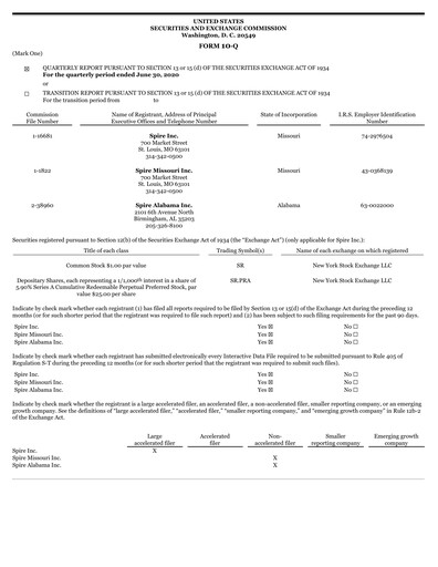 Thumbnail Spire Inc. Quarterly Report 2020-q3