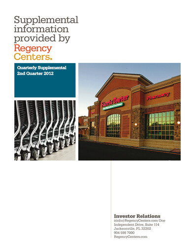 Miniature Regency Centers
 Rapport trimestriel 2012-q2