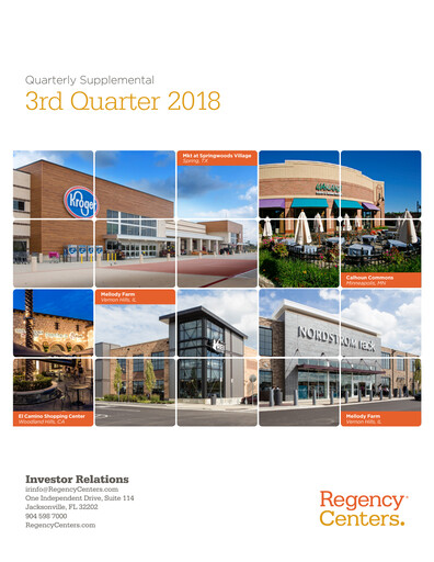 Miniature Regency Centers
 Rapport trimestriel 2018-q3