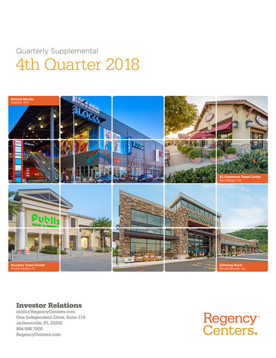 Miniature Regency Centers
 Rapport trimestriel 2018-q4