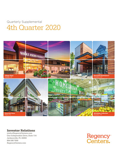 Miniature Regency Centers
 Rapport trimestriel 2020-q4