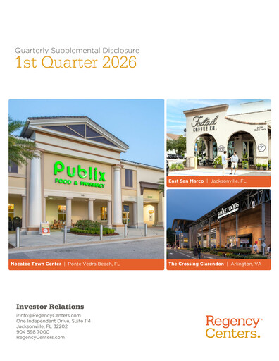 Thumbnail Regency Centers
 Quarterly Report 2026-q1