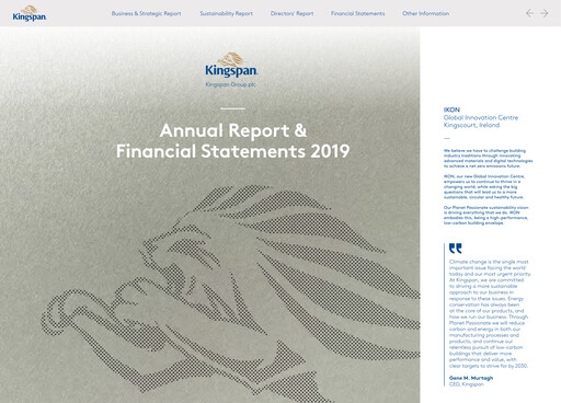 Thumbnail Kingspan Group Annual Report 2019
