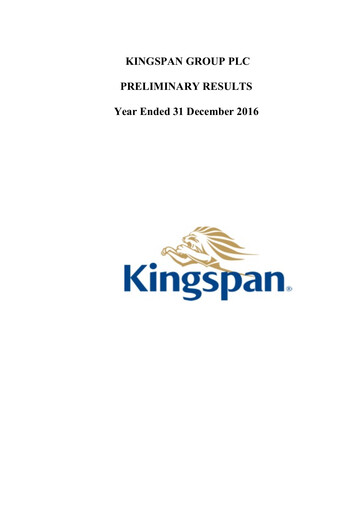 Thumbnail Kingspan Group Financial Report 2016
