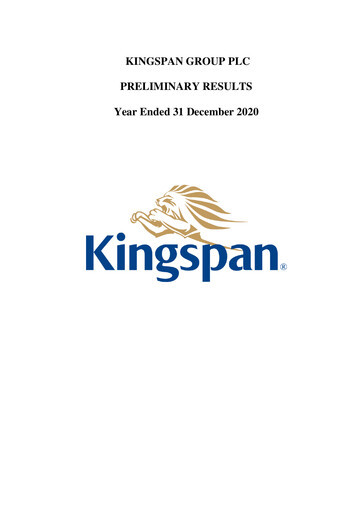 Thumbnail Kingspan Group Financial Report 2020