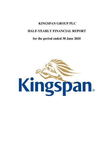 Thumbnail Kingspan Group Half-year Report 2020-h1