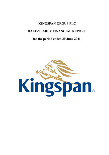 Thumbnail Kingspan Group Half-year Report 2021-h1