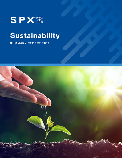 Thumbnail SPX Technologies Sustainability Report 2017