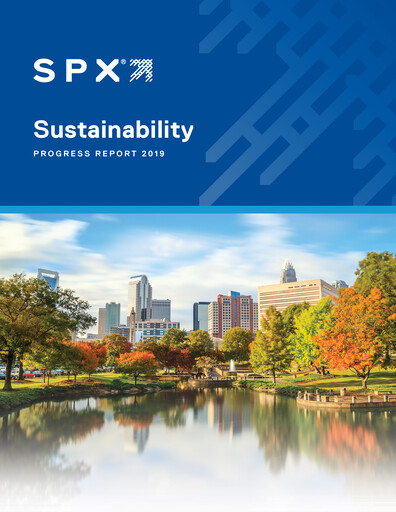 Thumbnail SPX Technologies Sustainability Report 2019