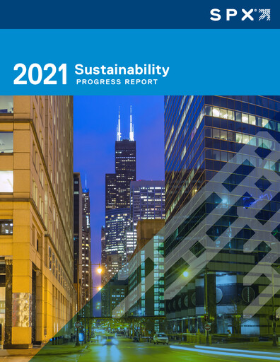 Thumbnail SPX Technologies Sustainability Report 2021