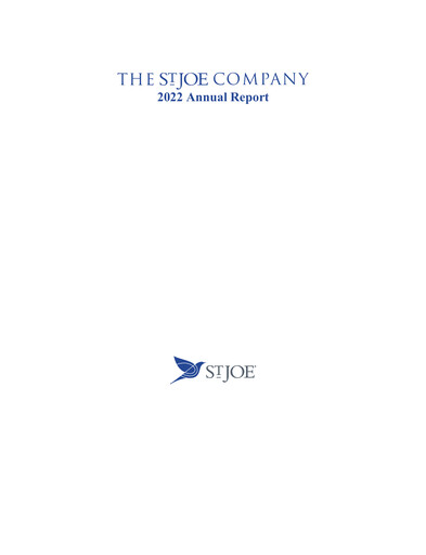 Thumbnail St. Joe Company
 Annual Report 2022