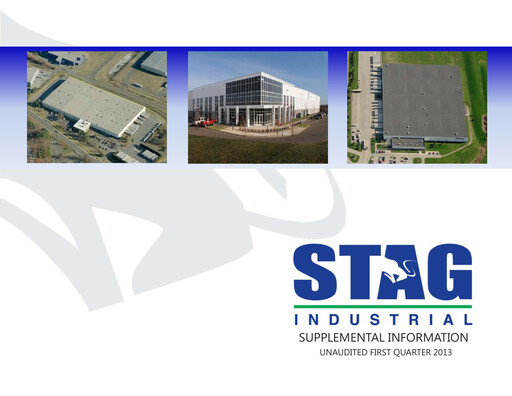 Miniature STAG Industrial Rapport trimestriel 2013-q1