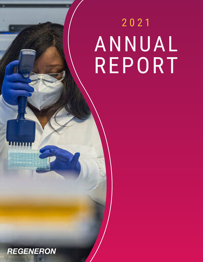 Thumbnail Regeneron Pharmaceuticals Annual Report 2021
