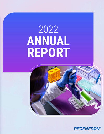 Thumbnail Regeneron Pharmaceuticals Annual Report 2022