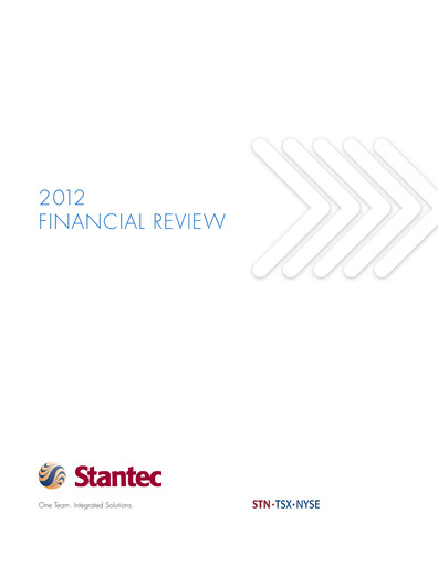 Thumbnail Stantec Financial Statement 2012