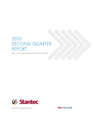 Miniature Stantec Rapport trimestriel 2013-q2