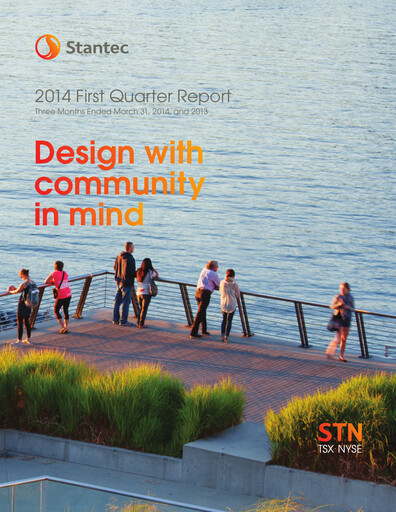 Miniature Stantec Rapport trimestriel 2014-q1