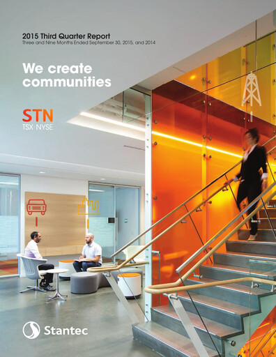 Miniature Stantec Rapport trimestriel 2015-q3