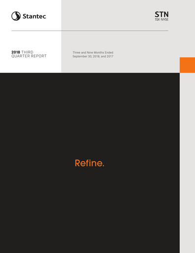 Miniature Stantec Rapport trimestriel 2018-q3